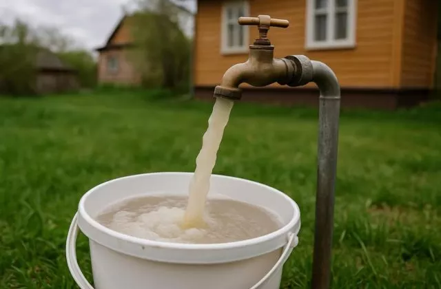 Мутная вода из скважины после простоя
