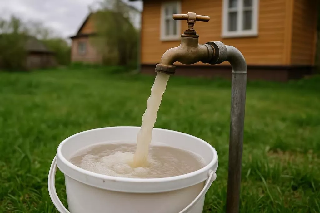 Мутная вода из скважины после простоя